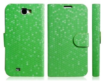 Capa Flip Escamas Galaxy Note 2 / N7100 / N7108 (Verde)