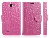 Capa Flip Escamas Galaxy Note 2 / N7100 / N7108 (Rosa)