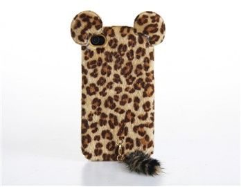 Capa Pelúcia Onça iPhone 4/4s (Amarelo)