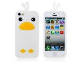 Capa de Silicone Pintinho para  iPhone 5 (Branco)