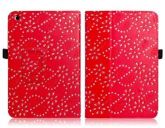 Capa de Couro Faux para Ipad Mini (Vermelho)