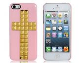 Capa Rebite Cruz iPhone 5 (Rosa)